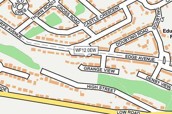 WF12 0EW map - OS OpenMap – Local (Ordnance Survey)