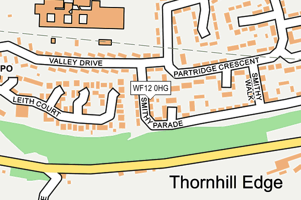 WF12 0HG map - OS OpenMap – Local (Ordnance Survey)