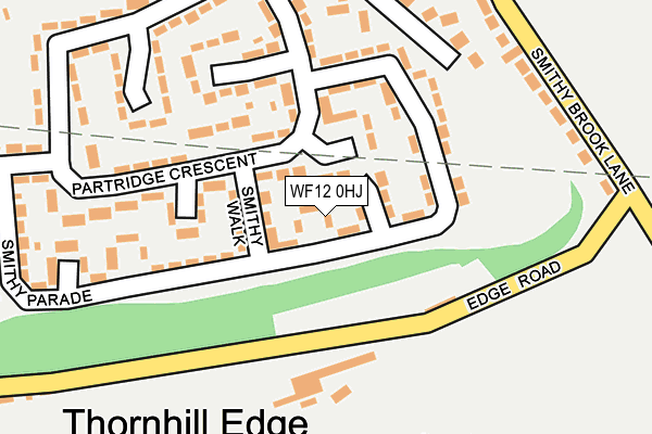 WF12 0HJ map - OS OpenMap – Local (Ordnance Survey)