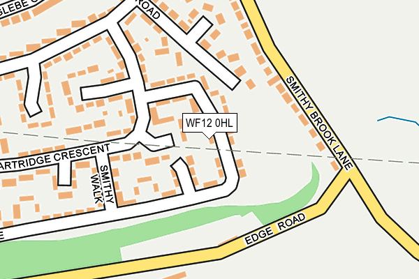 WF12 0HL map - OS OpenMap – Local (Ordnance Survey)