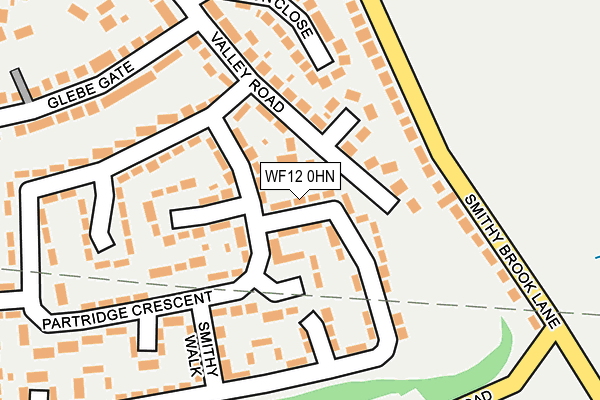 WF12 0HN map - OS OpenMap – Local (Ordnance Survey)