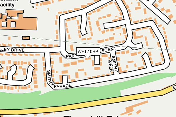 WF12 0HP map - OS OpenMap – Local (Ordnance Survey)