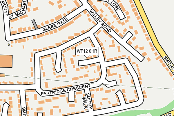 WF12 0HR map - OS OpenMap – Local (Ordnance Survey)