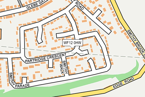 WF12 0HW map - OS OpenMap – Local (Ordnance Survey)