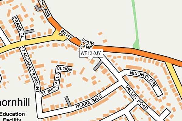 WF12 0JY map - OS OpenMap – Local (Ordnance Survey)