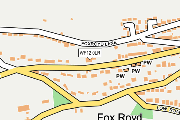 WF12 0LR map - OS OpenMap – Local (Ordnance Survey)