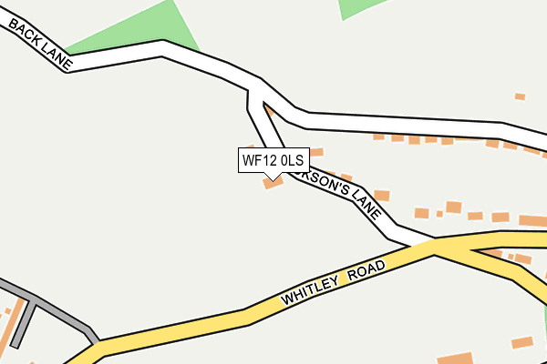 WF12 0LS map - OS OpenMap – Local (Ordnance Survey)