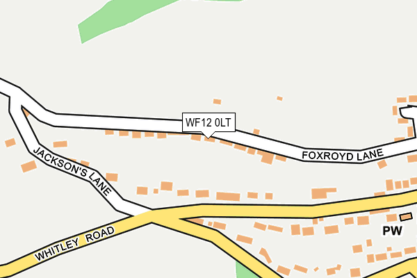 WF12 0LT map - OS OpenMap – Local (Ordnance Survey)