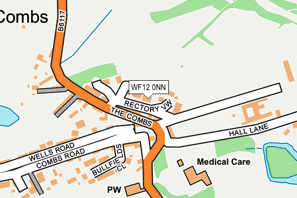 WF12 0NN map - OS OpenMap – Local (Ordnance Survey)