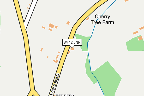 WF12 0NR map - OS OpenMap – Local (Ordnance Survey)
