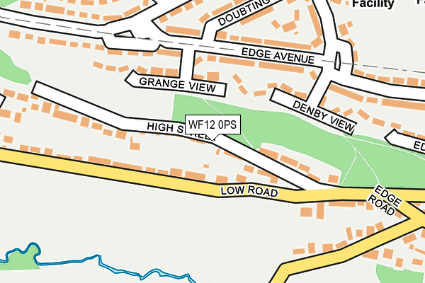 WF12 0PS map - OS OpenMap – Local (Ordnance Survey)