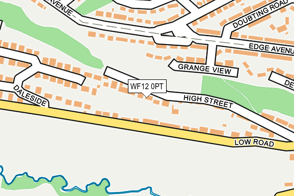 WF12 0PT map - OS OpenMap – Local (Ordnance Survey)