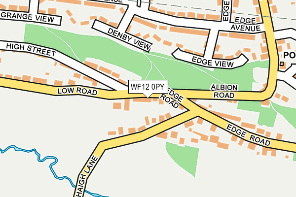 WF12 0PY map - OS OpenMap – Local (Ordnance Survey)