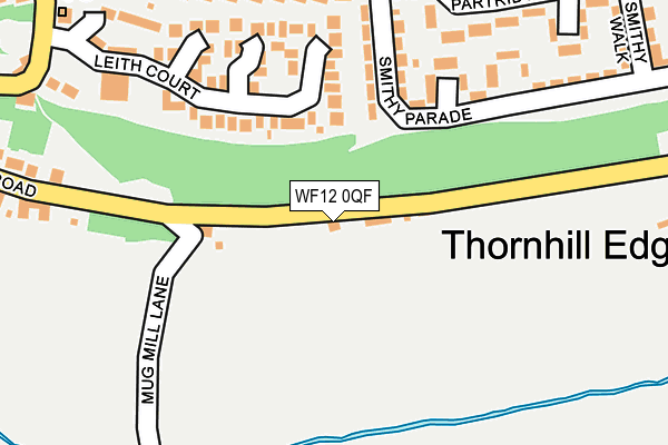 WF12 0QF map - OS OpenMap – Local (Ordnance Survey)