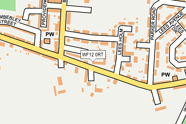 WF12 0RT map - OS OpenMap – Local (Ordnance Survey)