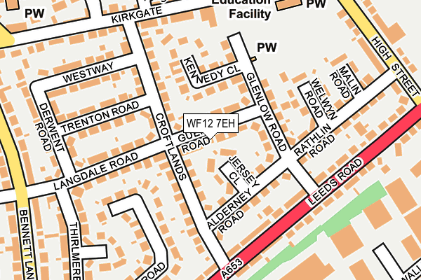 WF12 7EH map - OS OpenMap – Local (Ordnance Survey)