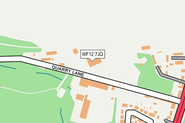 WF12 7JQ map - OS OpenMap – Local (Ordnance Survey)