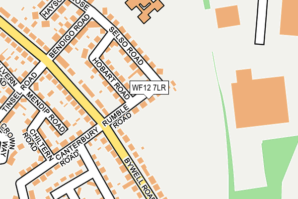 WF12 7LR map - OS OpenMap – Local (Ordnance Survey)