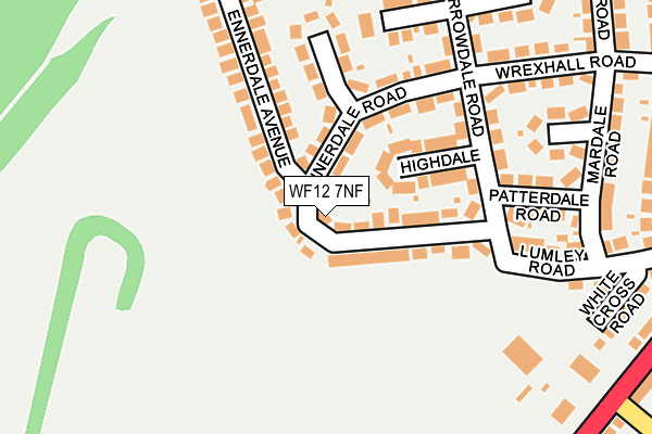 WF12 7NF map - OS OpenMap – Local (Ordnance Survey)