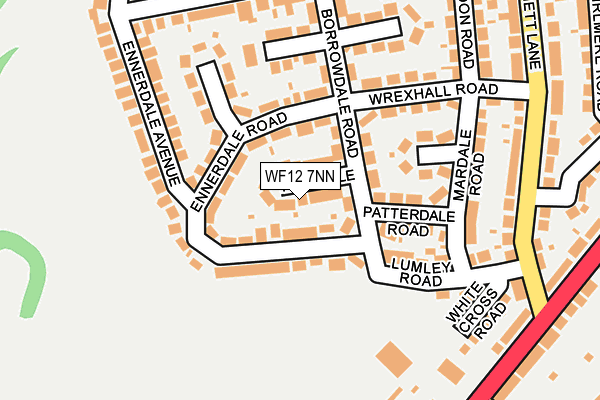 WF12 7NN map - OS OpenMap – Local (Ordnance Survey)