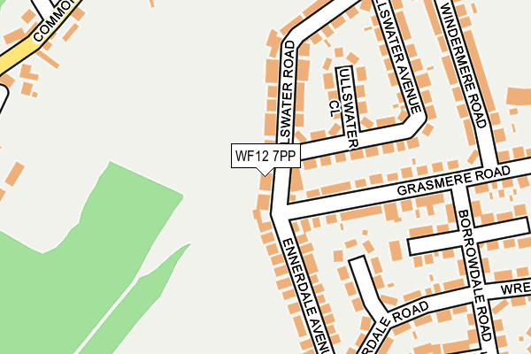 WF12 7PP map - OS OpenMap – Local (Ordnance Survey)