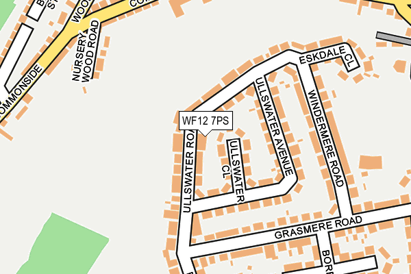 WF12 7PS map - OS OpenMap – Local (Ordnance Survey)