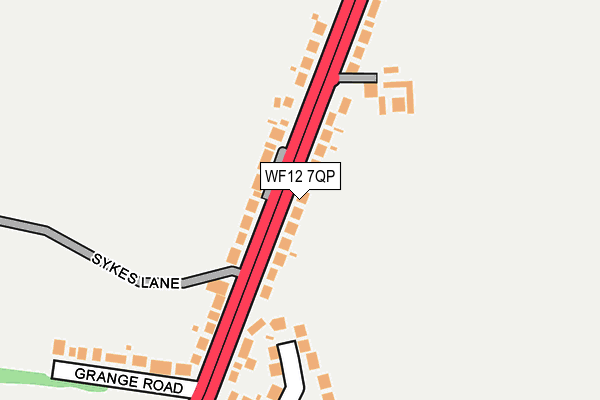 WF12 7QP map - OS OpenMap – Local (Ordnance Survey)