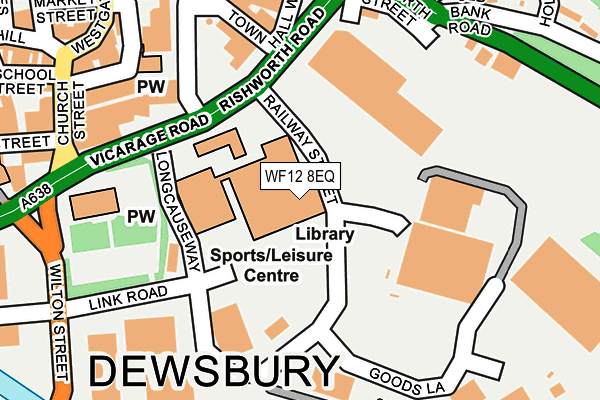 WF12 8EQ map - OS OpenMap – Local (Ordnance Survey)