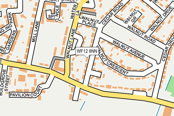 WF12 8NN map - OS OpenMap – Local (Ordnance Survey)
