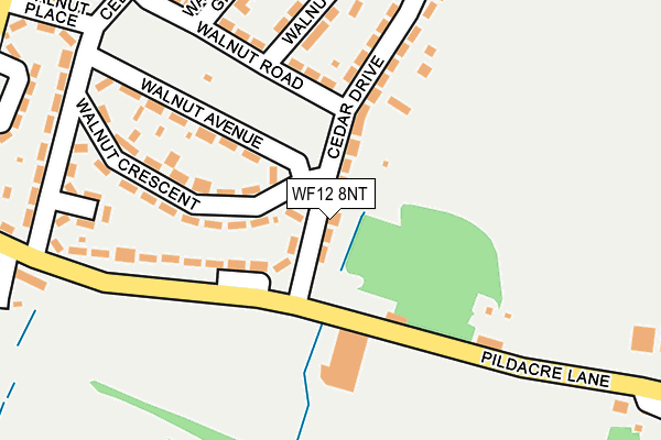 WF12 8NT map - OS OpenMap – Local (Ordnance Survey)