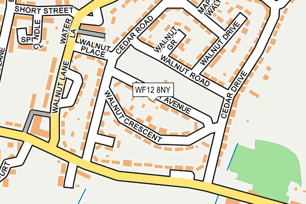 WF12 8NY map - OS OpenMap – Local (Ordnance Survey)