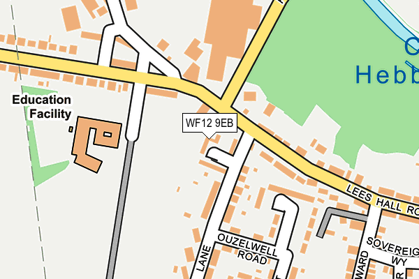 WF12 9EB map - OS OpenMap – Local (Ordnance Survey)
