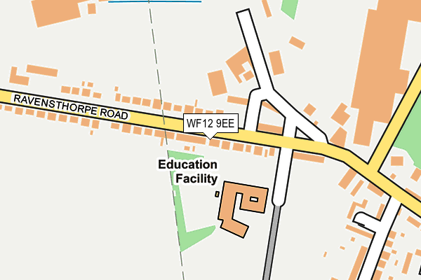 WF12 9EE map - OS OpenMap – Local (Ordnance Survey)