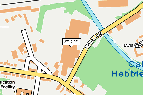 WF12 9EJ map - OS OpenMap – Local (Ordnance Survey)