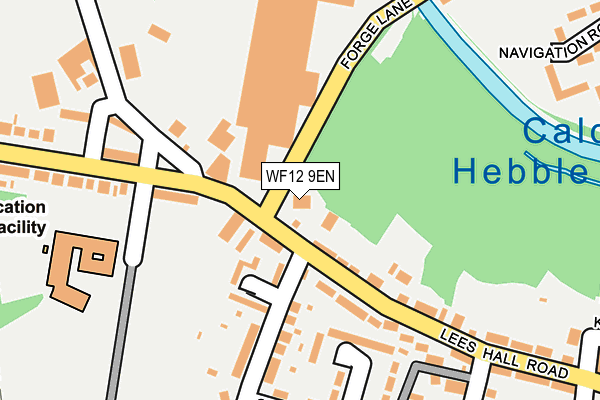 WF12 9EN map - OS OpenMap – Local (Ordnance Survey)