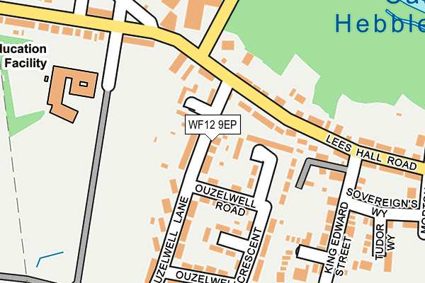 WF12 9EP map - OS OpenMap – Local (Ordnance Survey)