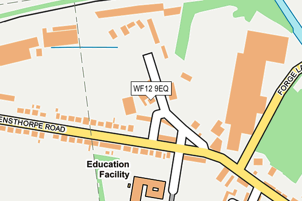 WF12 9EQ map - OS OpenMap – Local (Ordnance Survey)