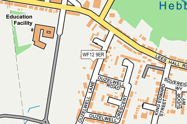WF12 9ER map - OS OpenMap – Local (Ordnance Survey)