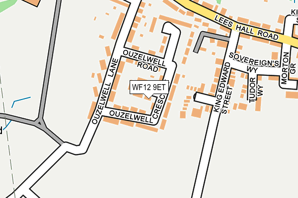 WF12 9ET map - OS OpenMap – Local (Ordnance Survey)