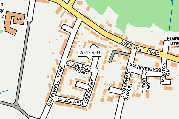 WF12 9EU map - OS OpenMap – Local (Ordnance Survey)
