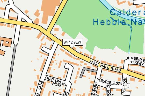 WF12 9EW map - OS OpenMap – Local (Ordnance Survey)
