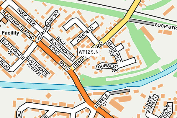 WF12 9JN map - OS OpenMap – Local (Ordnance Survey)