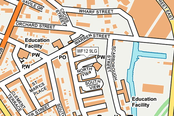 WF12 9LG map - OS OpenMap – Local (Ordnance Survey)
