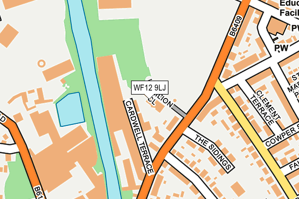 WF12 9LJ map - OS OpenMap – Local (Ordnance Survey)