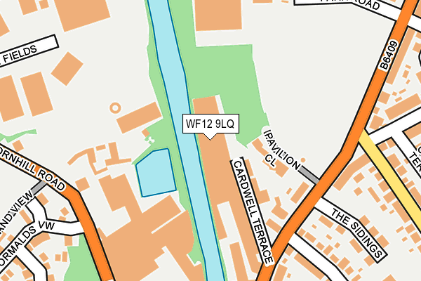 WF12 9LQ map - OS OpenMap – Local (Ordnance Survey)
