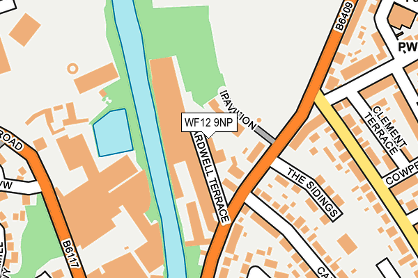 WF12 9NP map - OS OpenMap – Local (Ordnance Survey)