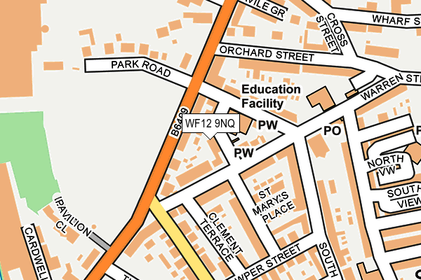 WF12 9NQ map - OS OpenMap – Local (Ordnance Survey)