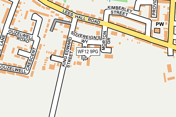 WF12 9PG map - OS OpenMap – Local (Ordnance Survey)