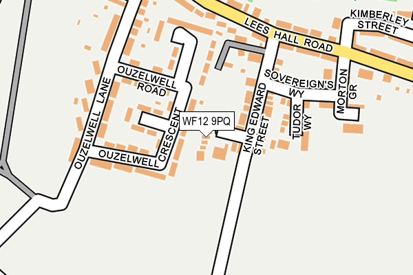 WF12 9PQ map - OS OpenMap – Local (Ordnance Survey)