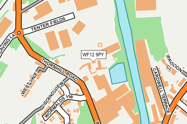 WF12 9PY map - OS OpenMap – Local (Ordnance Survey)